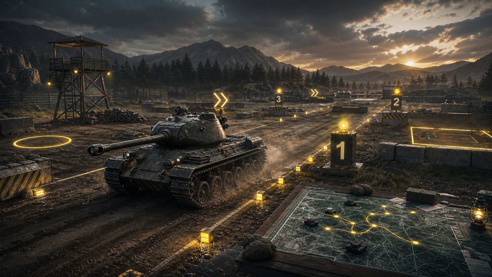 Mapy World of Tanks a nejlepší pozice pro jednotlivé třídy