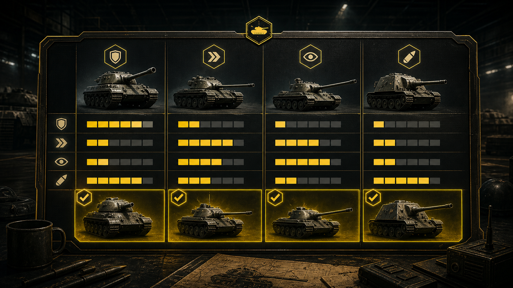 Výběr role tanku pro začátečníky ve World of Tanks