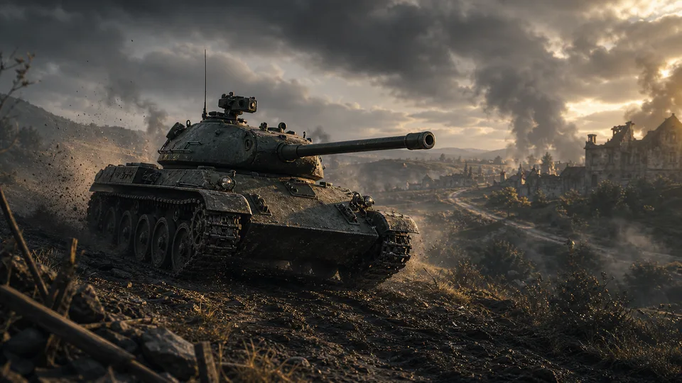 Ilustrace středních tanků; nejde o porovnání herních screenshotů